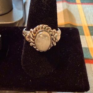 Rainbow Moonstone Ring Size 6 1/2